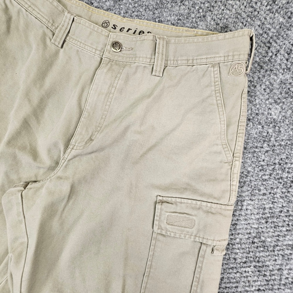 The North Face A5 Series Mens 34 Cargo Shorts Khaki Tan Cotton Canvas Hiking